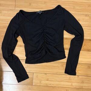 Lulus black long sleeve shirt
